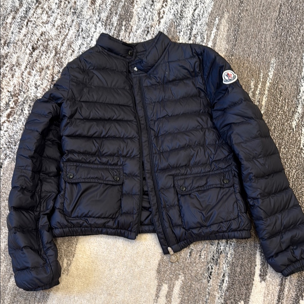 Moncler Lans Girl's Lans Quilted Down Jacket Size 12